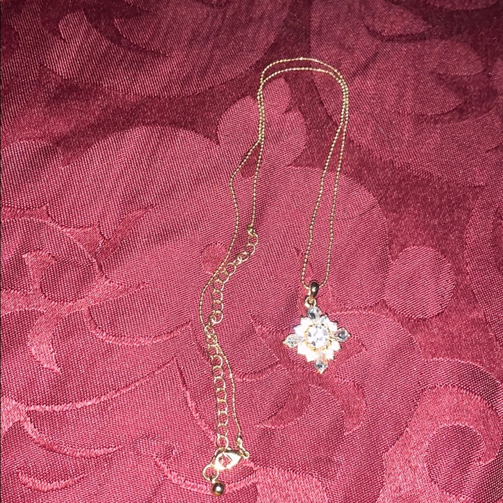Gold colored necklace